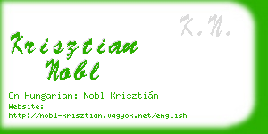 krisztian nobl business card